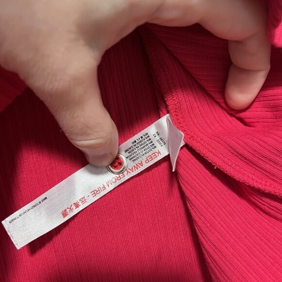 Anthropologie Daily Practice Henley Ribbed 2 Piece Lounge‎ Set Tank Joggers Pink - Picture 7 of 13